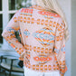 Geometric Long Sleeve Jacket