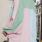Contrast Pocketed Button Up Long Sleeve Shacket