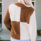 Color Block Snap Down Jacket