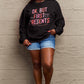 Simply Love Full Size Letter Graphic Long Sleeve Sweatshirt