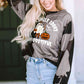 Ghost Graphic Round Neck Sweatshirt