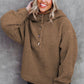 Sherpa Dropped Shoulder Long Sleeve Hoodie