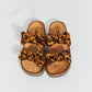 Forever Link Fiercely Feminine Leopard Bow Slide Sandals