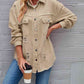 Distressed Raw Hem Denim Jacket