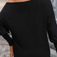 Pearl Trim Lantern Sleeve Top