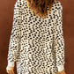 Full Size Printed Long Sleeve Cardigan with Pocket