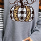 Round Neck Long Sleeve Pumpkin Graphic T-Shirt