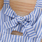 Kids Striped Cutout Sleeveless Jumpsuit