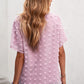 Swiss Dot Round Neck Blouse
