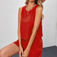 Layered Sleeveless Round Neck Romper