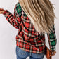 Plaid Collared Neck Long Sleeve Shirt