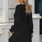 Contrast Flounce Sleeve Dress