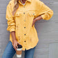 Distressed Raw Hem Denim Jacket