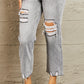 BAYEAS High Waisted Cropped Mom Jeans