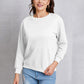 Round Neck Dropped Shoulder Sweatshirt
